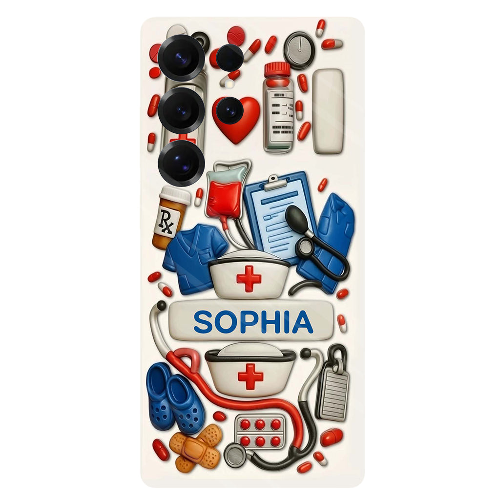 Les infirmières sont au cœur des soins de santé - Coque de téléphone personnalisée avec impression intégrale « Infirmière »