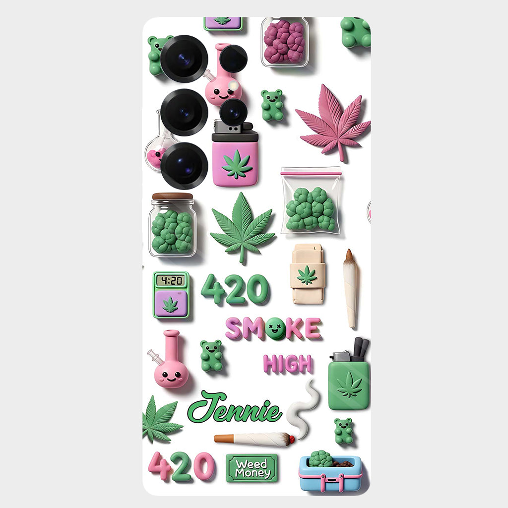 Coque de téléphone personnalisée Stoner Chic - Motif cannabis