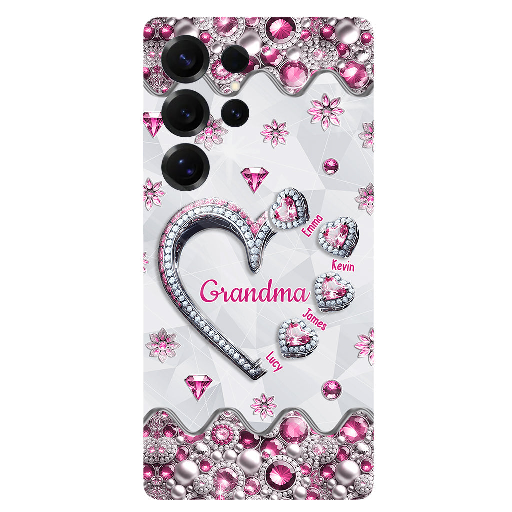 Grandma's Sweethearts Gift For Grandma, Mom,.. - Personalized Grandma Full Print Phone Case
