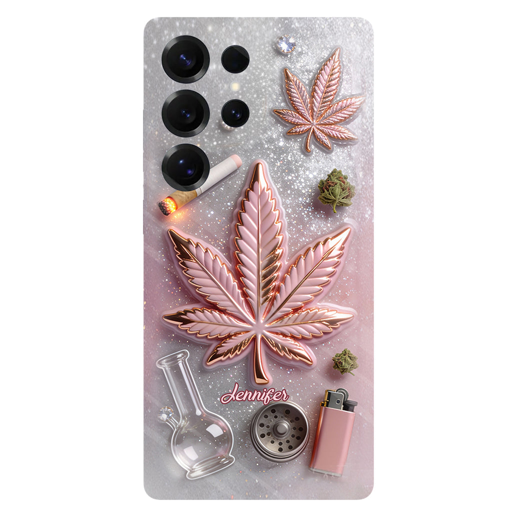 Magic Leaf – Personalisierte Handyhülle mit Cannabis-Vollbilddruck