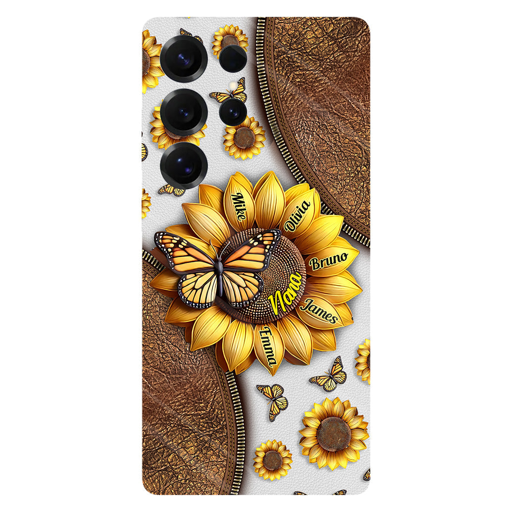 Sunflower Gift For Grandma Mom - Personalized Grandma Full Print Phone Case
