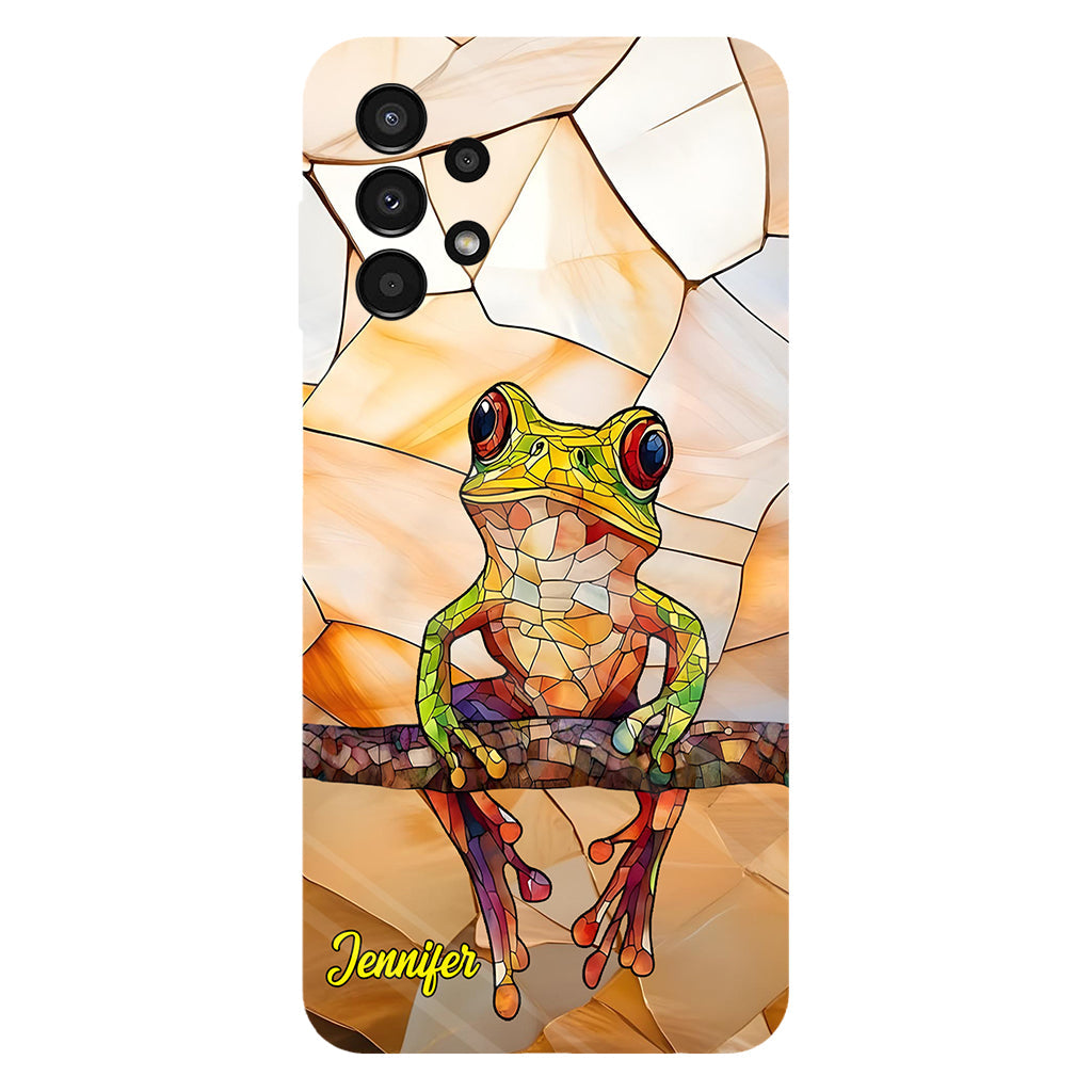 Frosch-Licht – Geschenk für Froschliebhaber – Personalisierte Handyhülle mit Frosch-Vollbilddruck