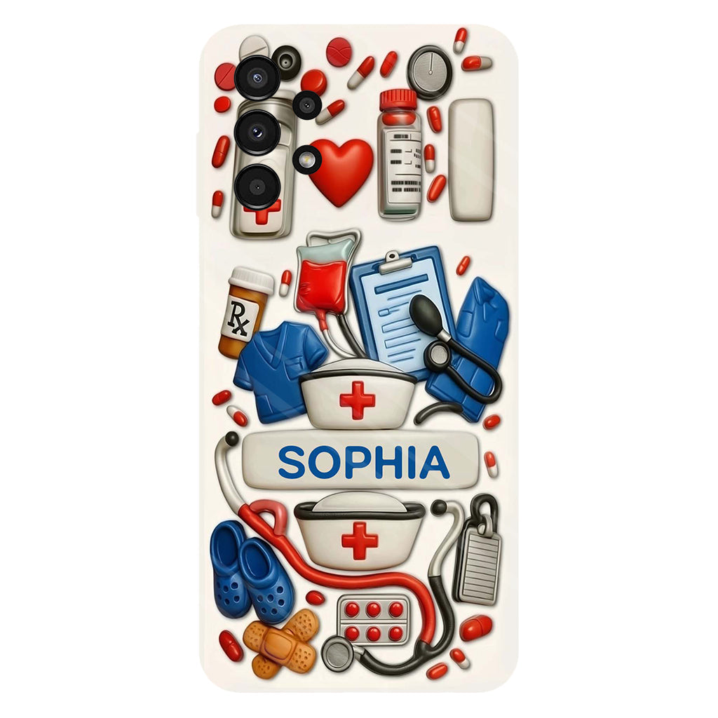 Les infirmières sont au cœur des soins de santé - Coque de téléphone personnalisée avec impression intégrale « Infirmière »