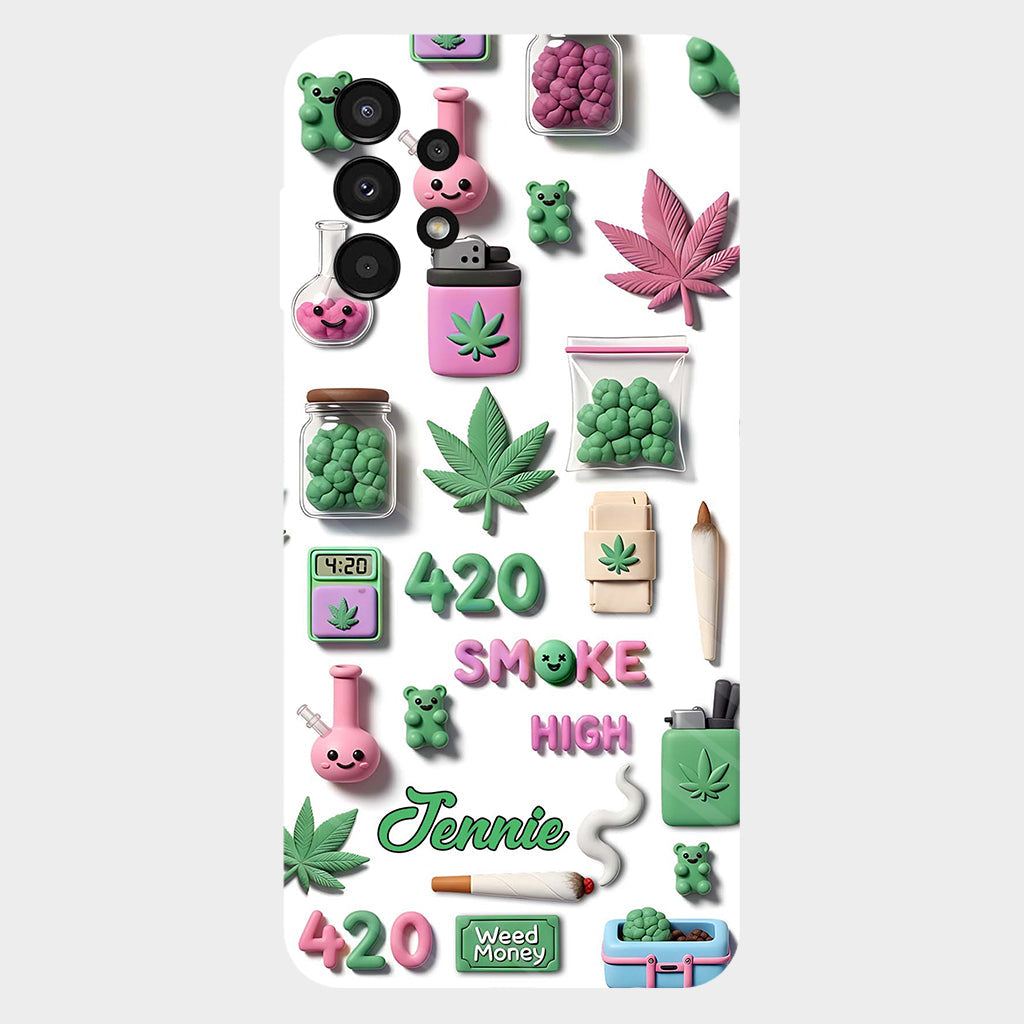 Coque de téléphone personnalisée Stoner Chic - Motif cannabis