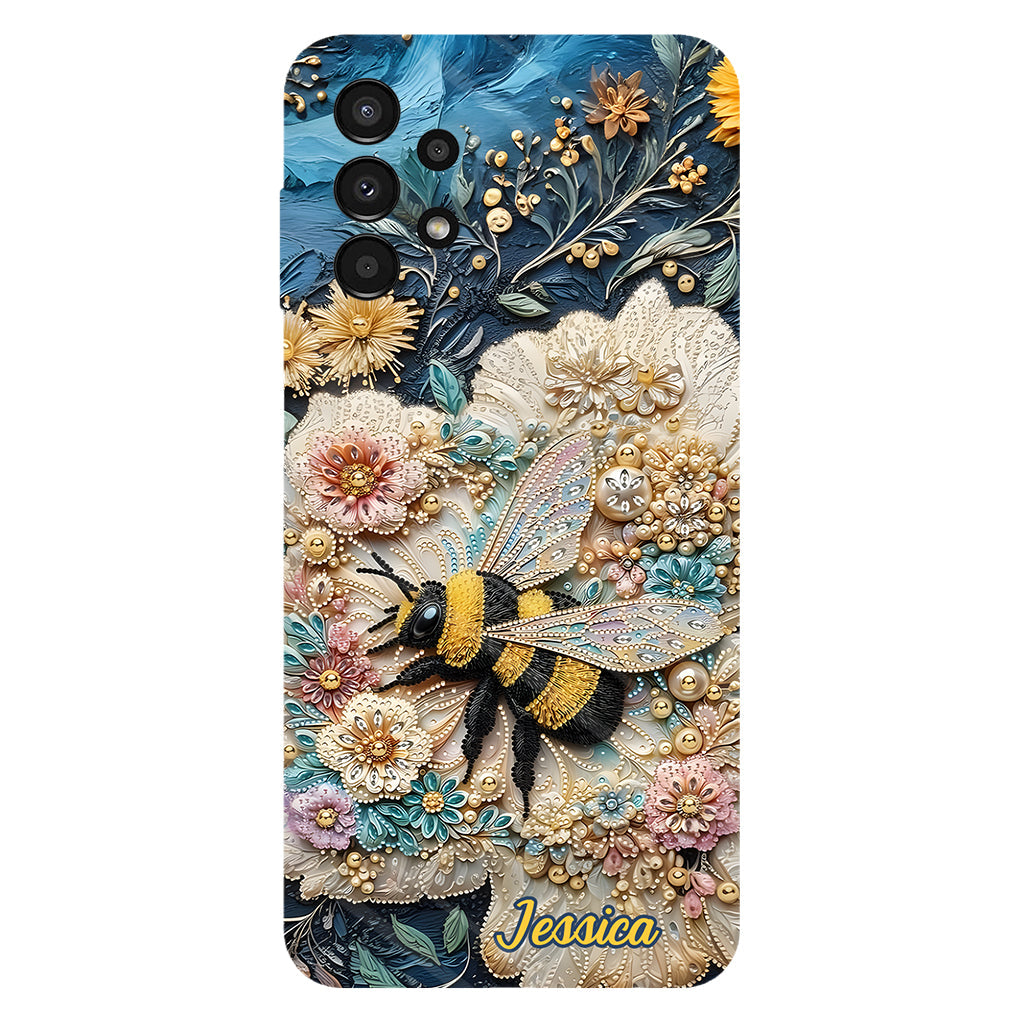 Bee Kind – Personalisierte Handyhülle mit Bienenmotiv