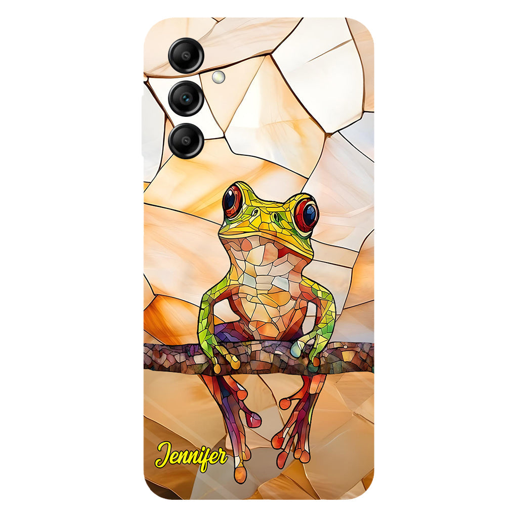 Frosch-Licht – Geschenk für Froschliebhaber – Personalisierte Handyhülle mit Frosch-Vollbilddruck