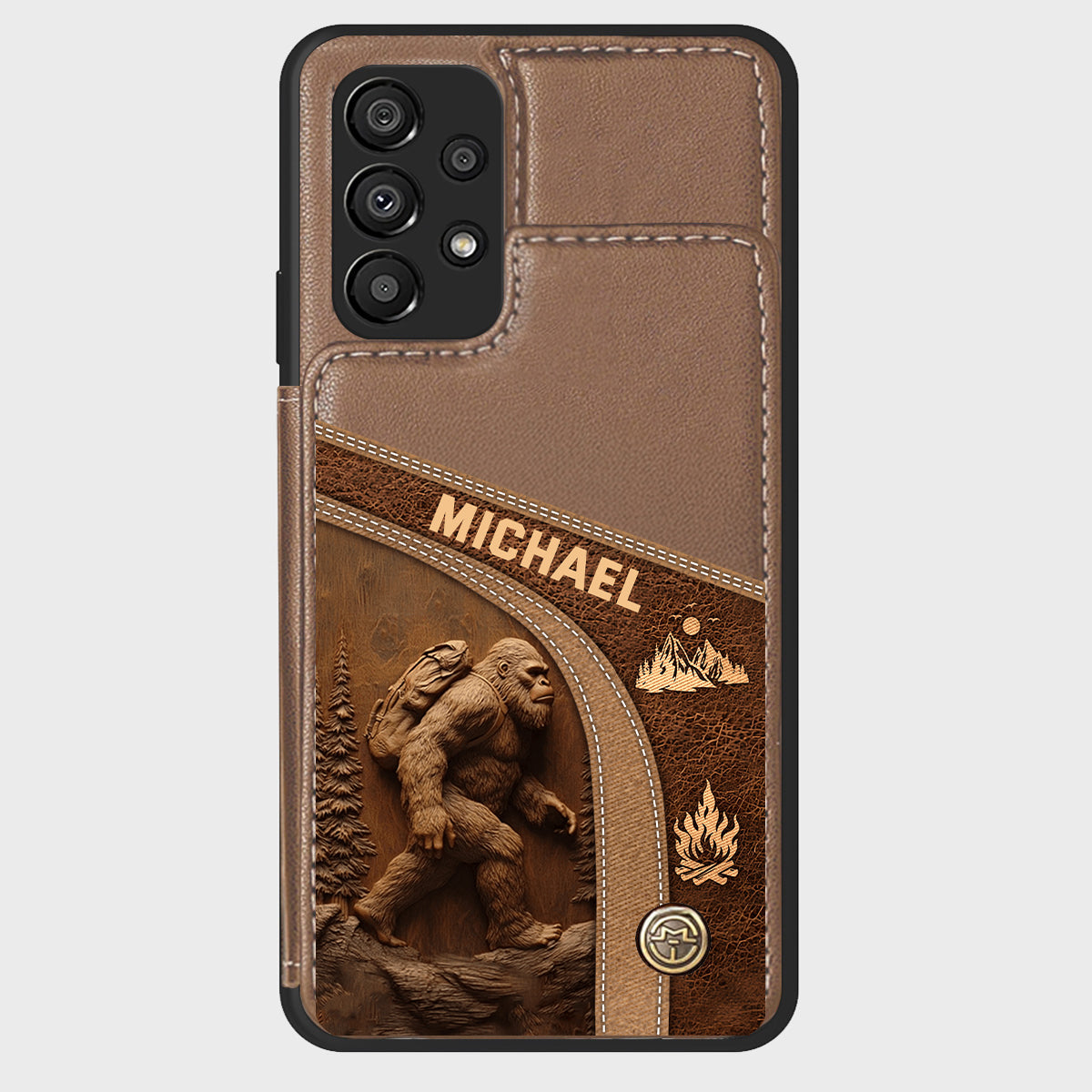 Étui portefeuille de randonnée personnalisé Sasquatch