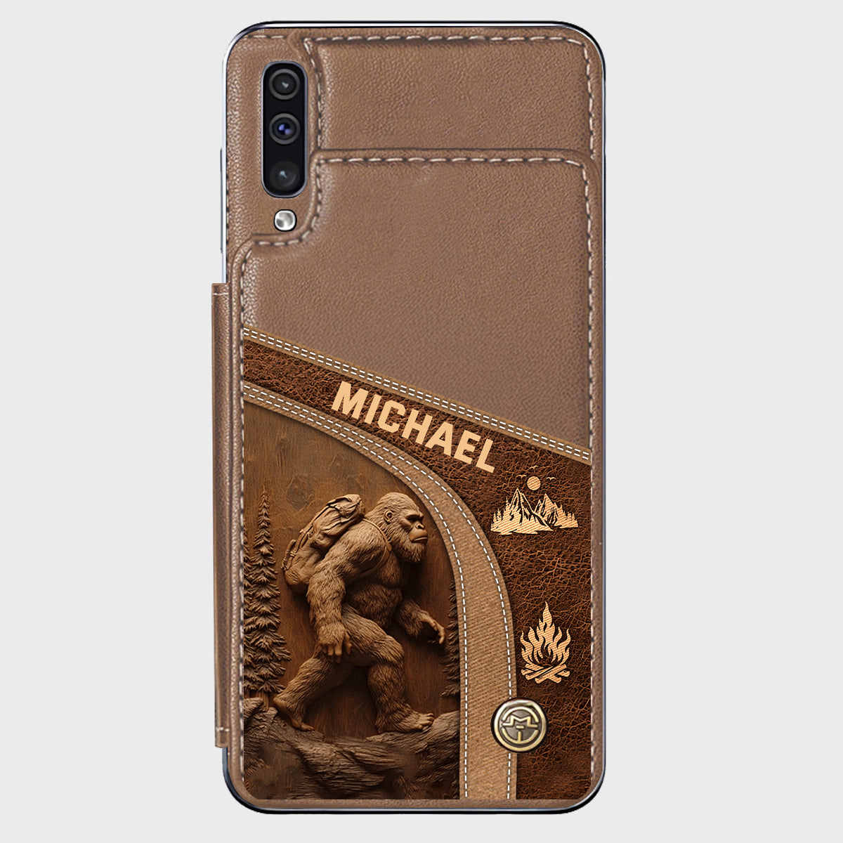 Étui portefeuille de randonnée personnalisé Sasquatch