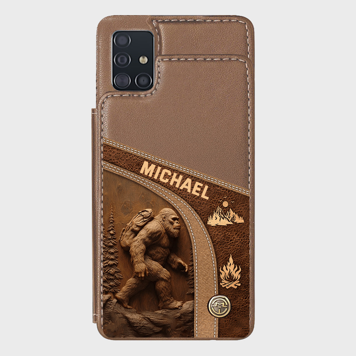 Étui portefeuille de randonnée personnalisé Sasquatch