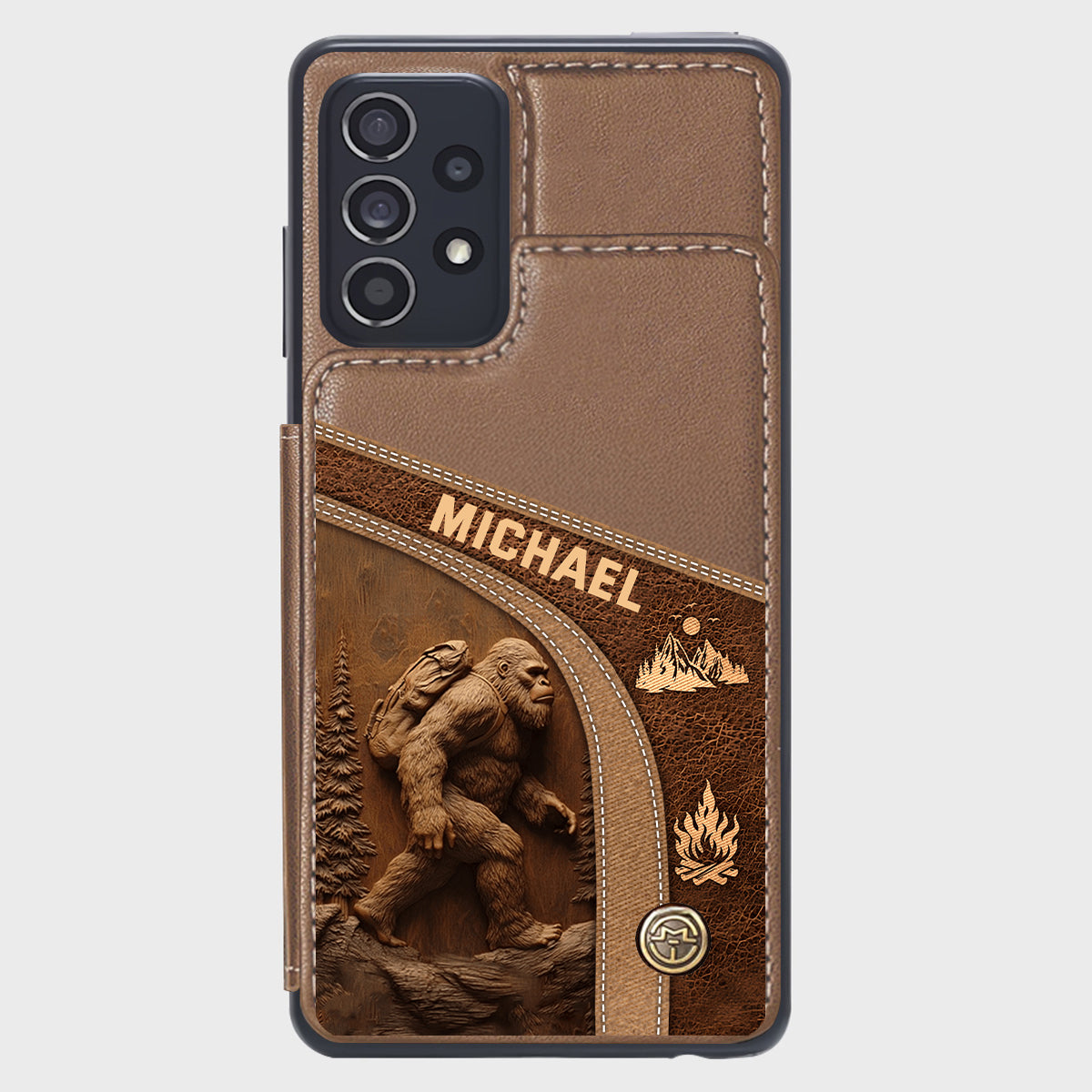 Étui portefeuille de randonnée personnalisé Sasquatch