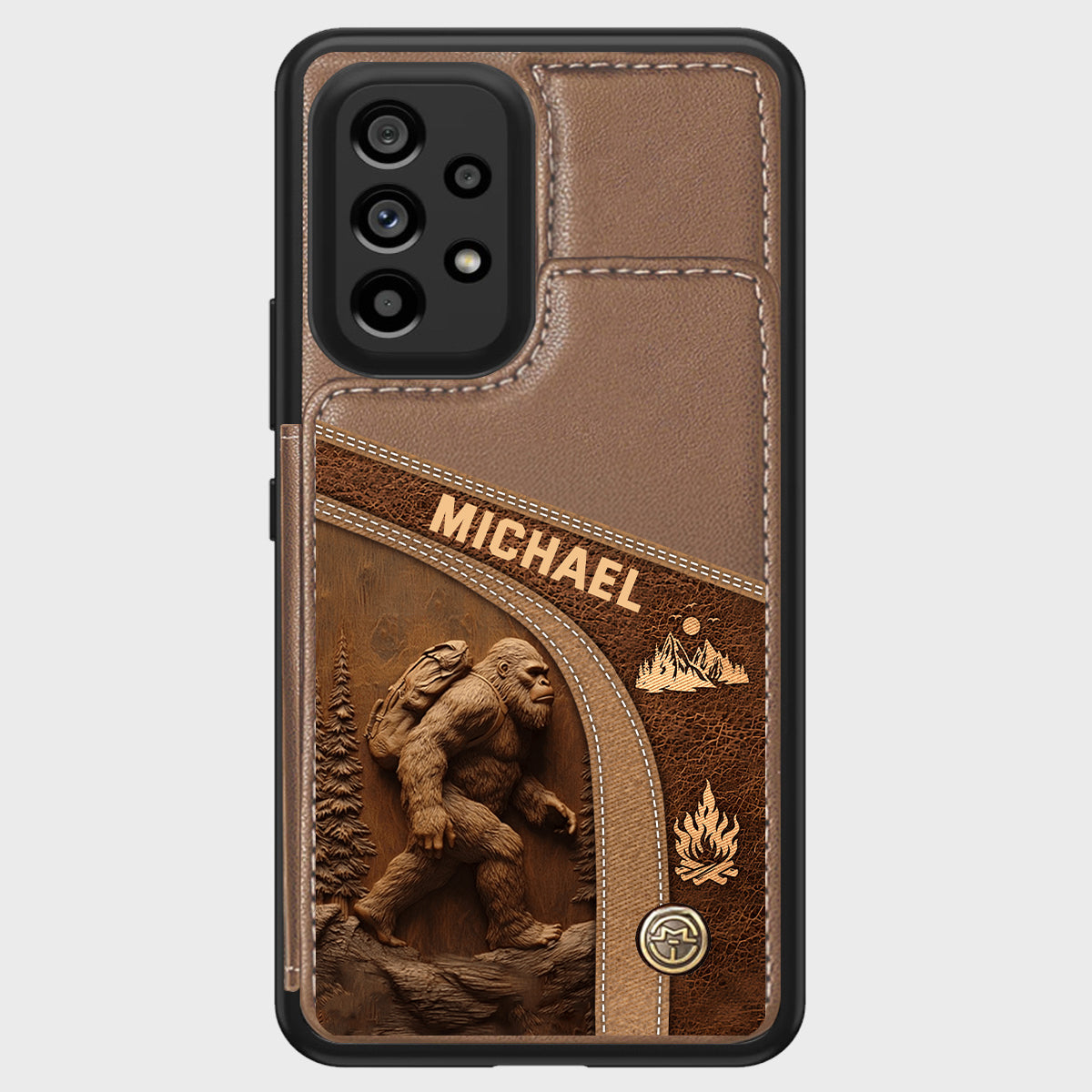 Étui portefeuille de randonnée personnalisé Sasquatch