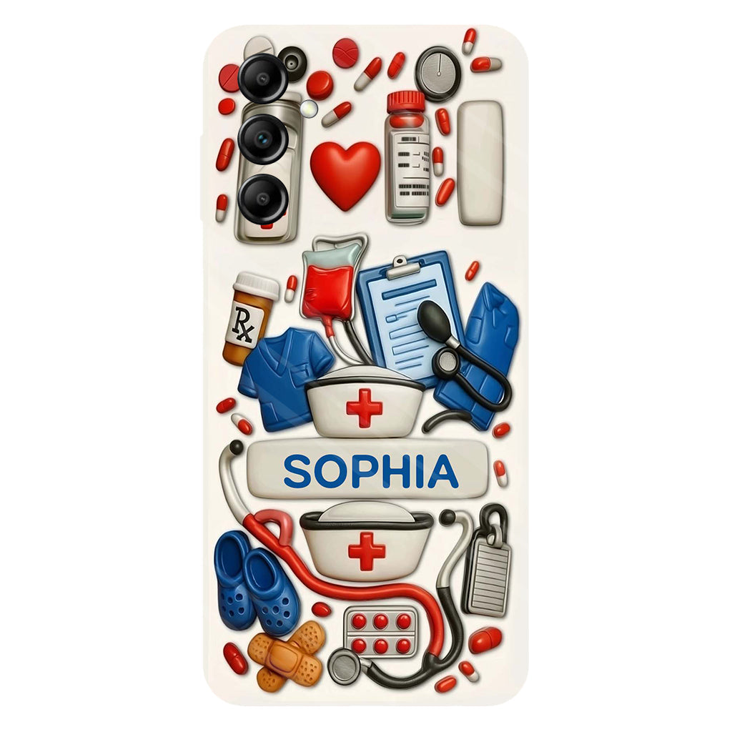 Les infirmières sont au cœur des soins de santé - Coque de téléphone personnalisée avec impression intégrale « Infirmière »