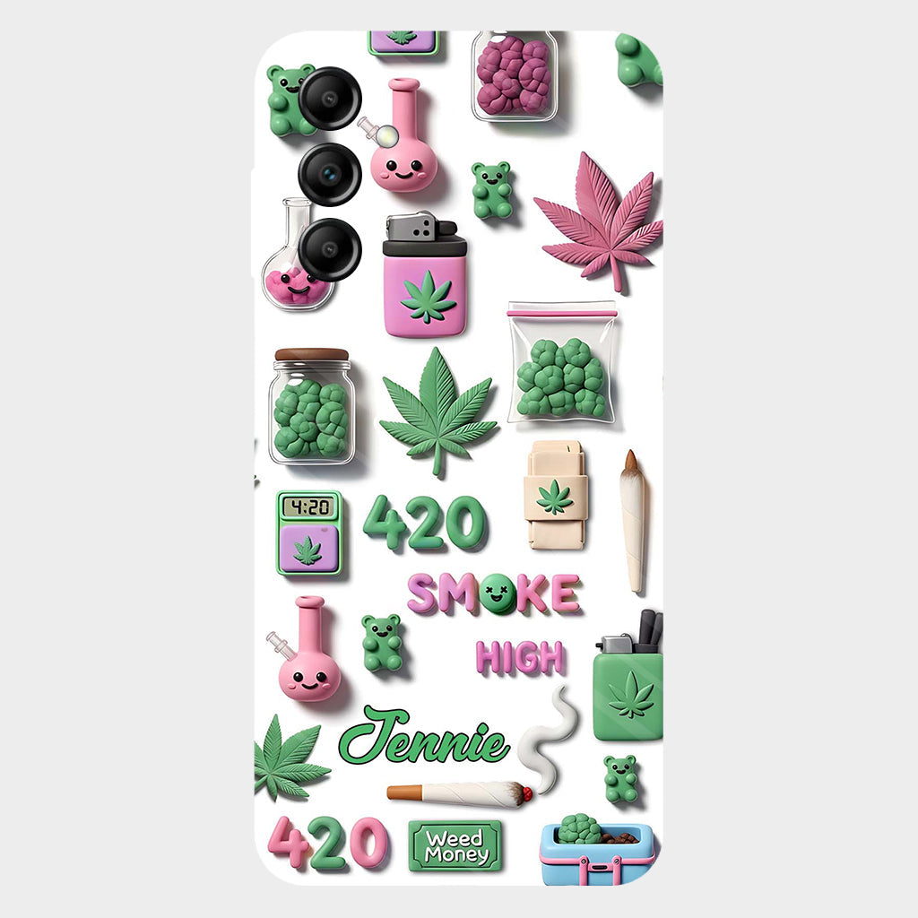 Coque de téléphone personnalisée Stoner Chic - Motif cannabis