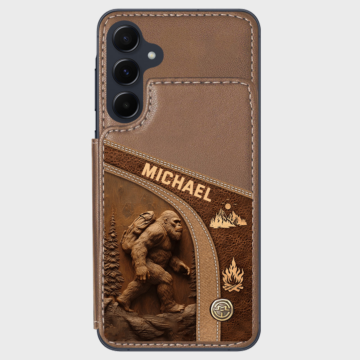 Étui portefeuille de randonnée personnalisé Sasquatch