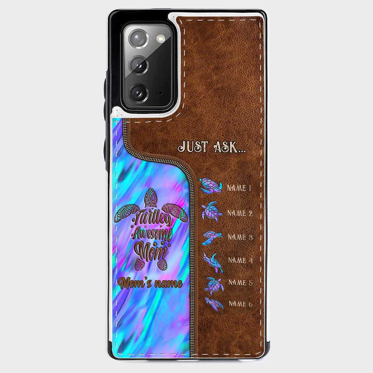 Holding Hands - Personalized Mother Foldable Wallet Phone Case