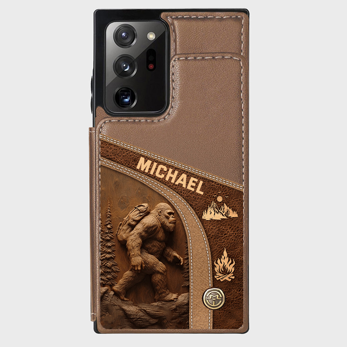 Étui portefeuille de randonnée personnalisé Sasquatch