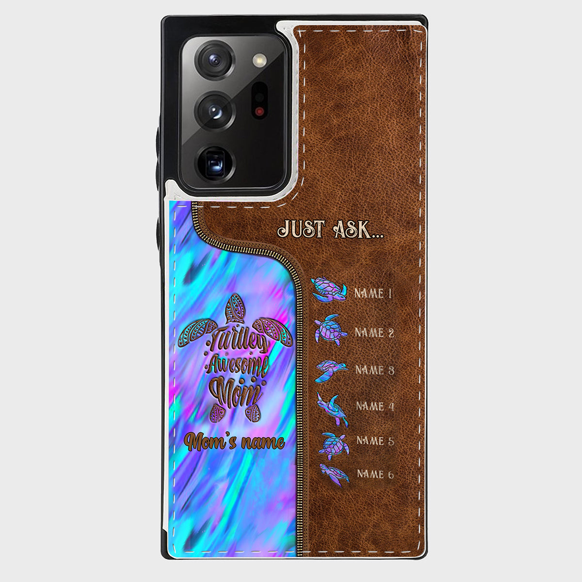 Holding Hands - Personalized Mother Foldable Wallet Phone Case
