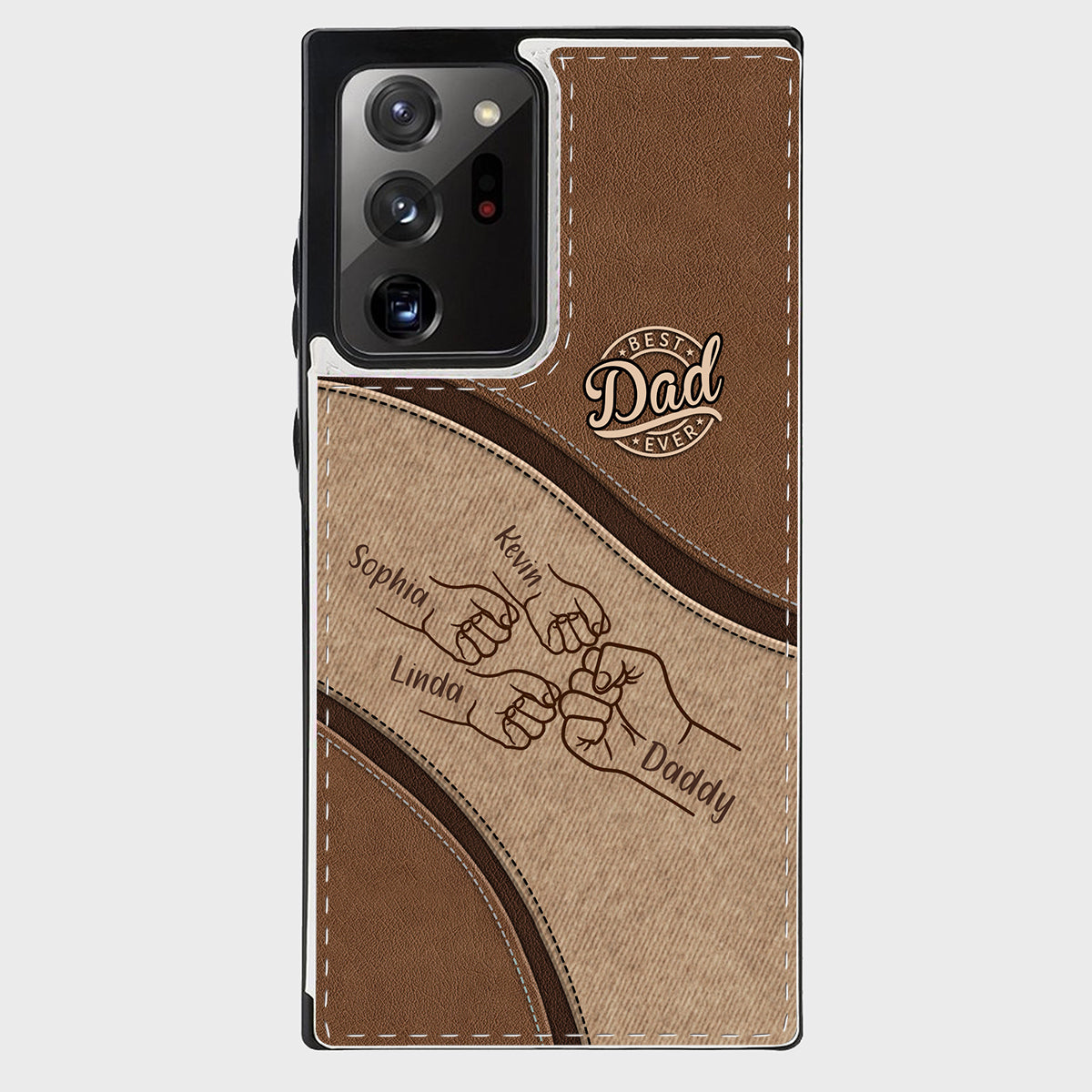 Fist Bump - Personalized Father Foldable Wallet Phone Case