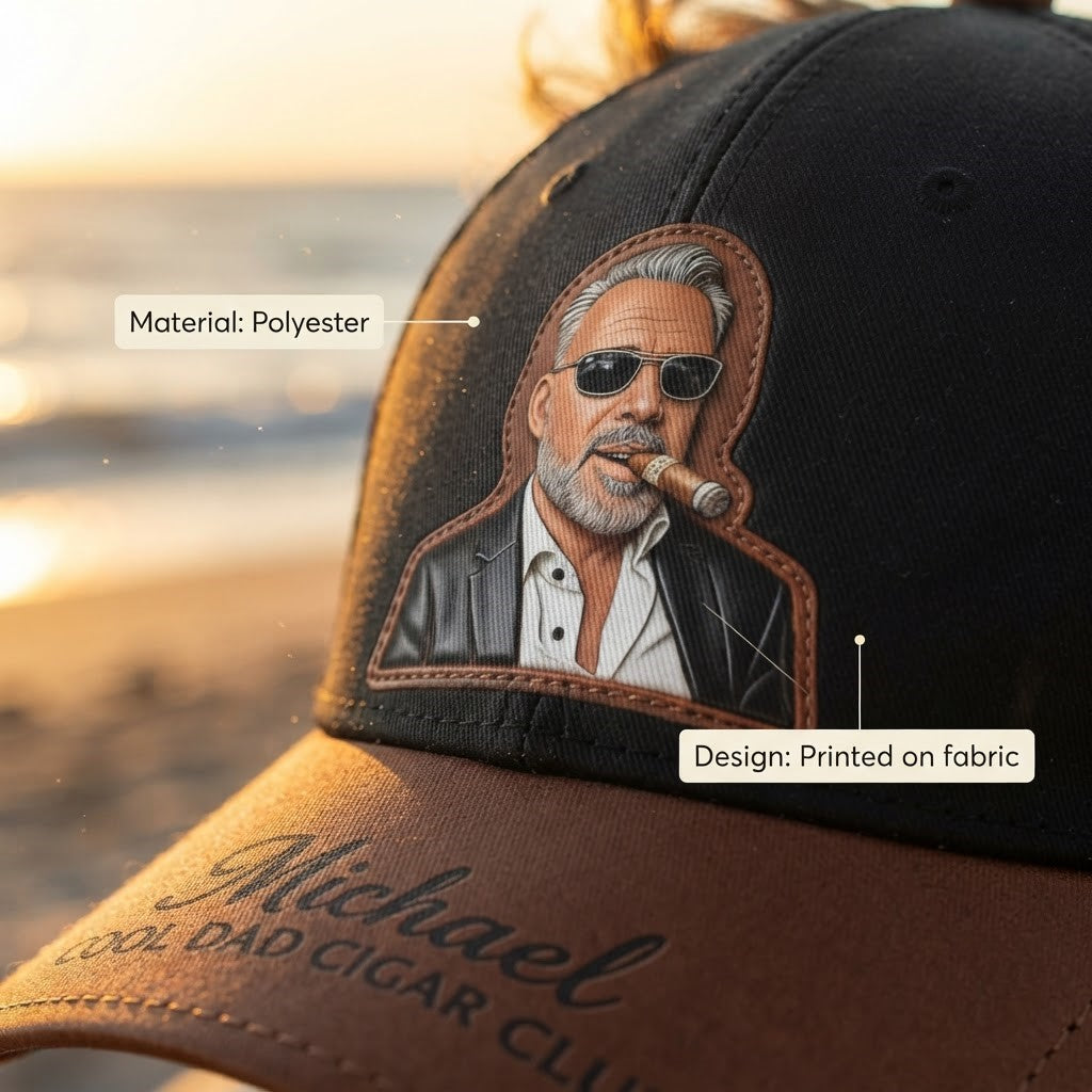Vaterliebe Zigarre - Personalisierte klassische Kappe für Väter