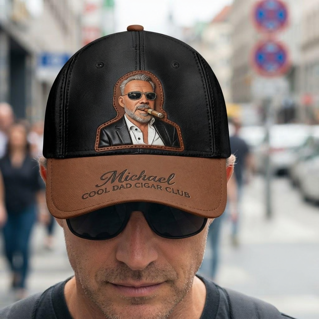 Vaterliebe Zigarre - Personalisierte klassische Kappe für Väter