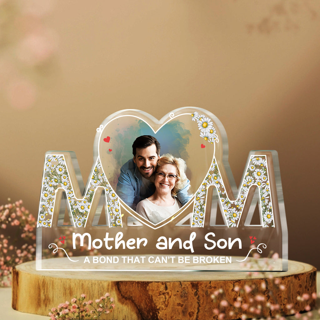 Mother And Daughter Son - Personalized Mother Custom Shaped Acrylic Plaque