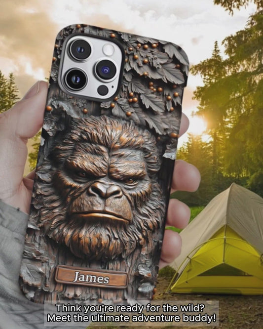 Sasquatch - Personalisierte Handyhülle mit Camping-Motiv