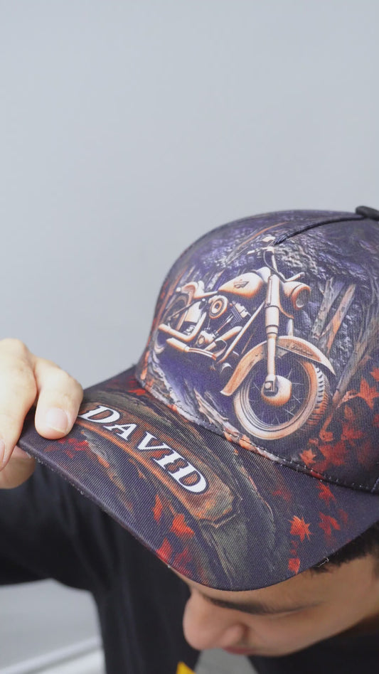 Zeit zum Fahren – Personalisierte Biker-Klassiker-Kappe