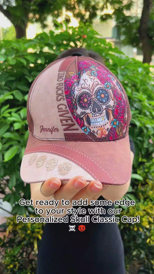 Zero F Given - Personalized Skull Classic Cap