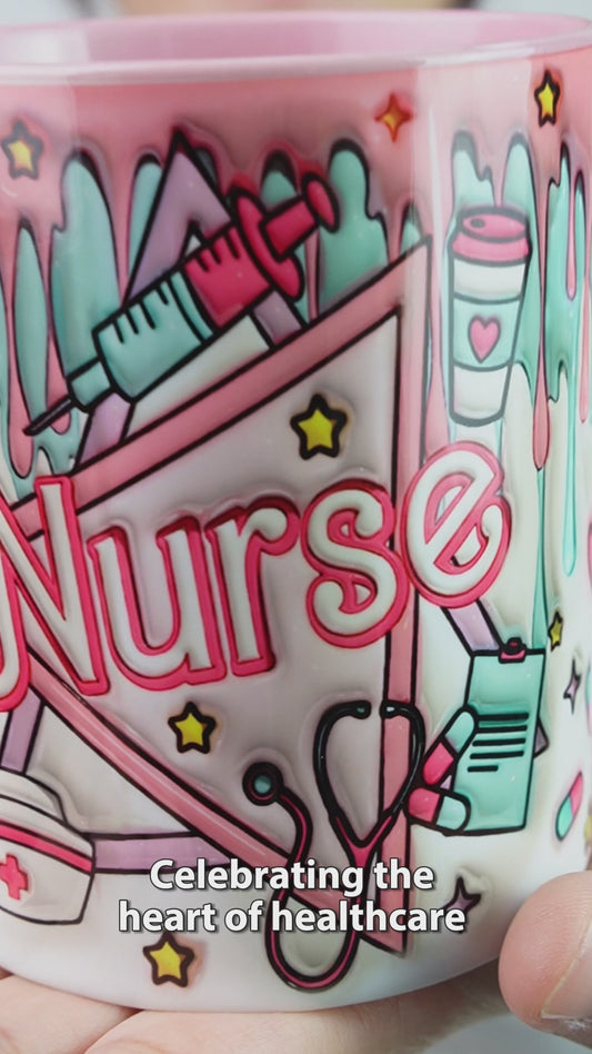 Nurse Life Pink Doll - Personalized Nurse Accent Mug