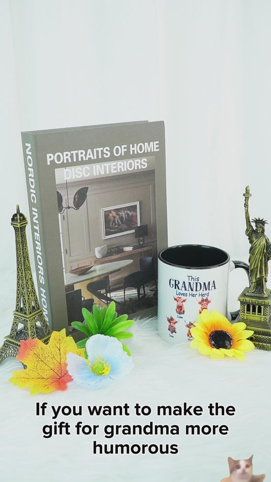 Grandma Mom Dad Grandpa Little Cuties - Personalized Grandma 2 Layered Wood Sign / Wood Plaque