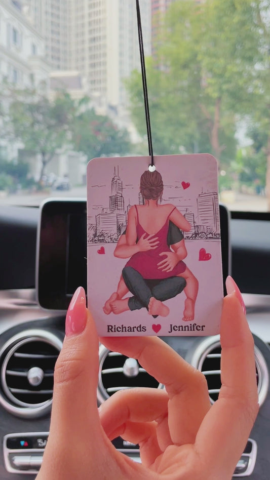 I Need You Tonight So Get Home Safe - Personalized Couple Rectangle Air Freshener