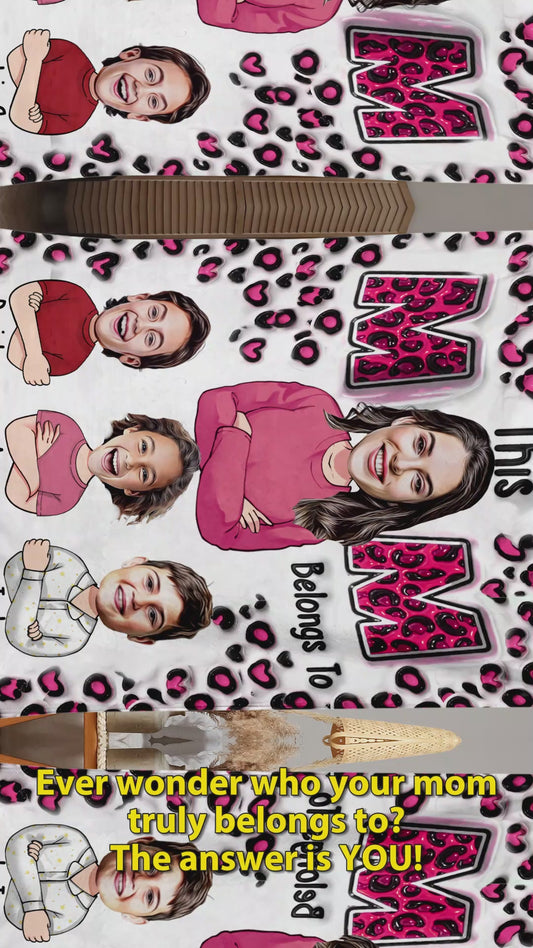 This Mom Belongs To - Personalized Mother Blanket