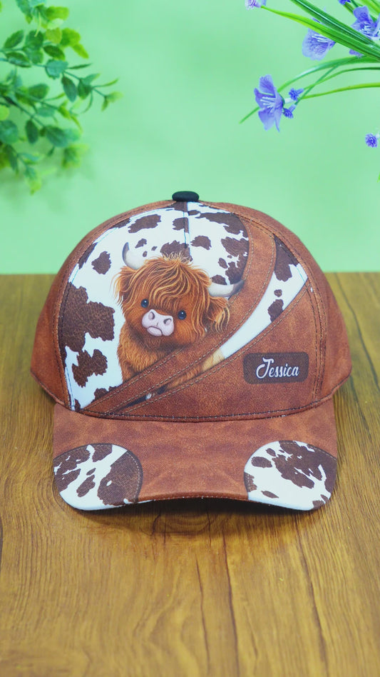 Juste une fille qui aime les vaches des Highlands - Casquette classique personnalisée