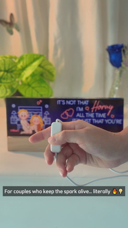 Turn Me On - Personalized Couple Custom LED Night Light