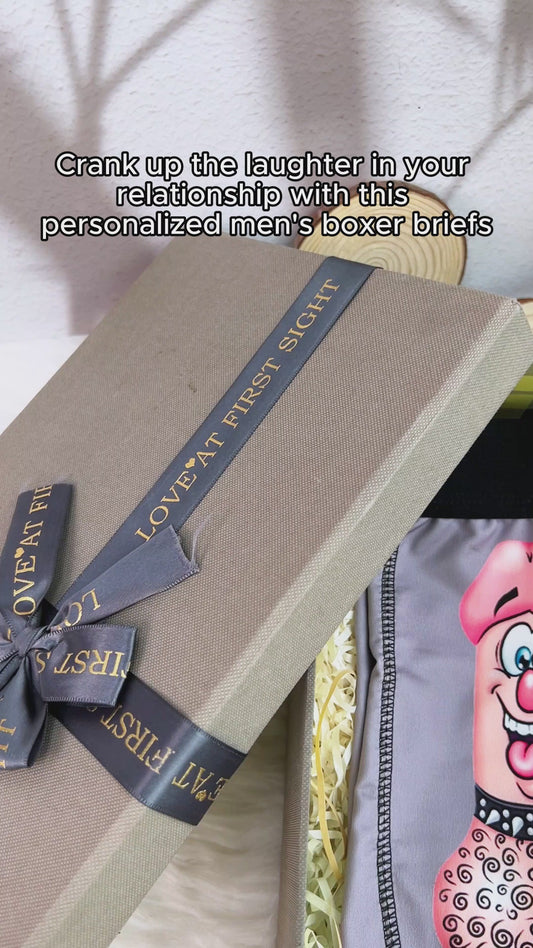 The Man The Legend - Personalized Couple Men’s Boxer Briefs