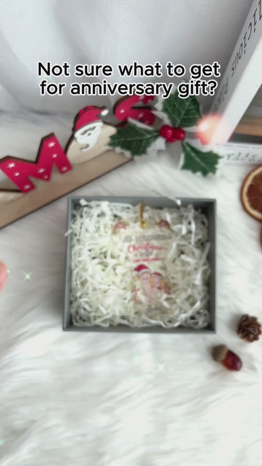 All I Want For Christmas - Personalized Couple Transparent Ornament