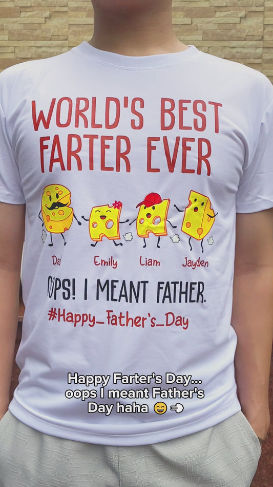 World's Best Farter Funny Cheese - Personalized Father T-shirt And Hoodie
