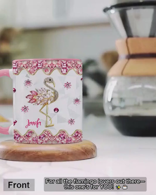 Mug personnalisé « Juste une fille qui aime les flamants roses »