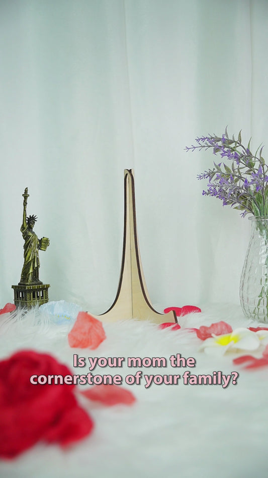 You're The Piece That Hold Us Together Mama Bear - Personalized Mother 2 Layered Wood Sign / Wood Plaque