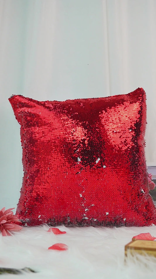 I Love You - Personalized Couple Sequin Pillow Cover