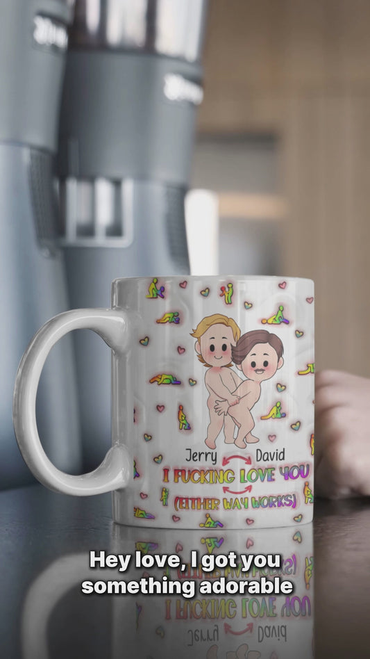 Ich liebe dich – Personalisierte Tasse zur Unterstützung der LGBT-Community