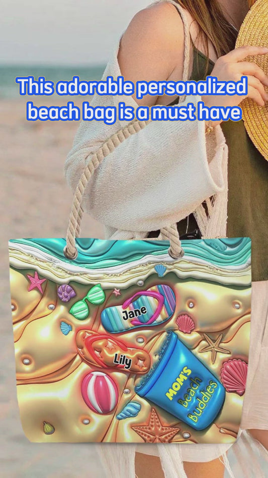 Nana's Beach Buddies - Personalized Grandma Beach Bag