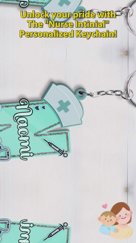 Nurse Letter - Personalized Nurse Keychain