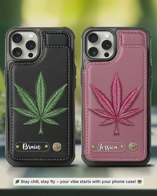 Gute Laune – Personalisierte Handyhülle mit Cannabis-Motiv