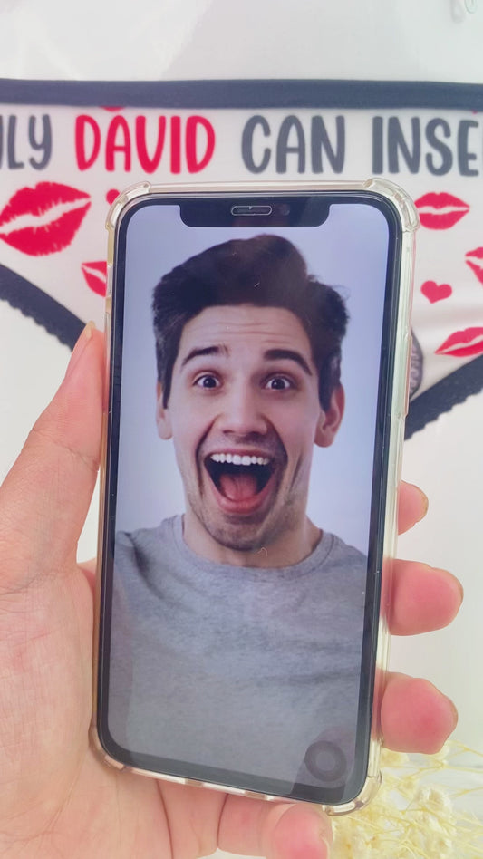 Only You Can Insert Here - Personalized Couple Lace Border Women Briefs