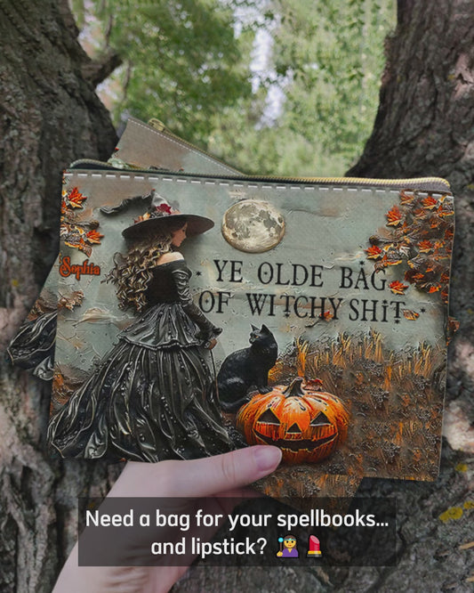 Ye Olde Bag Of Witchy Sh*t - Personalized Witch Pouch
