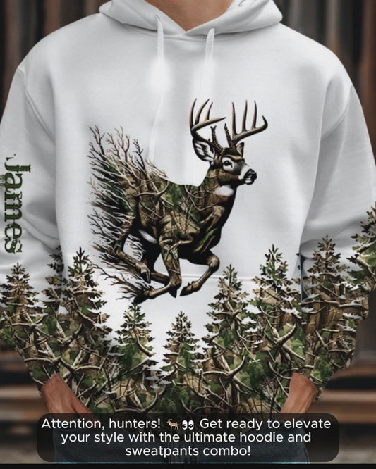 Deer Hunting - Personalized Hunting Hoodie and Sweatpants