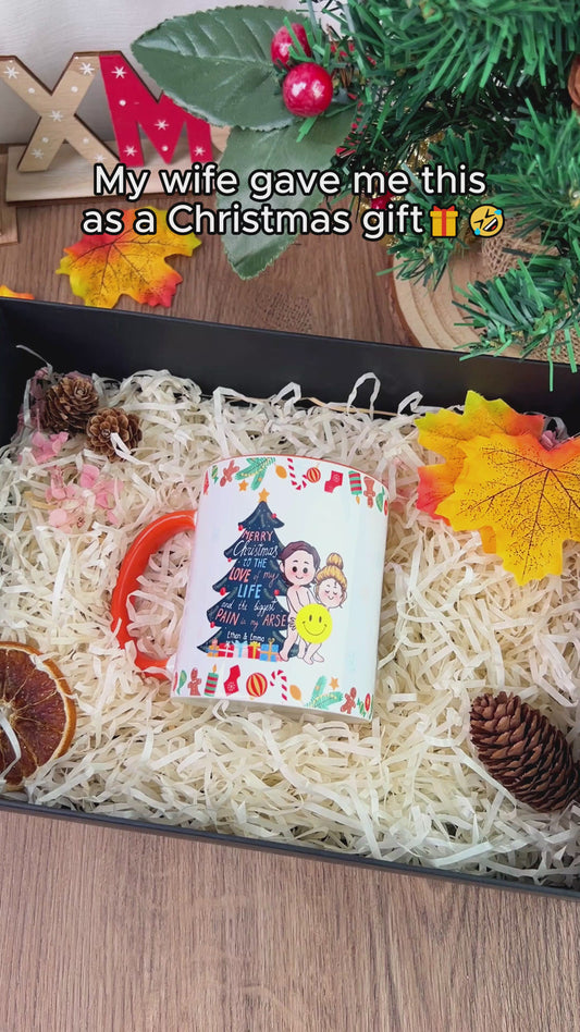 Merry Christmas To The Love Of My Life - Personalized Couple Accent Mug