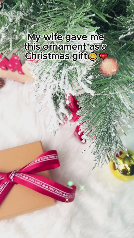 Santa Is Not The Only One Coming - Personalized Couple Ornament