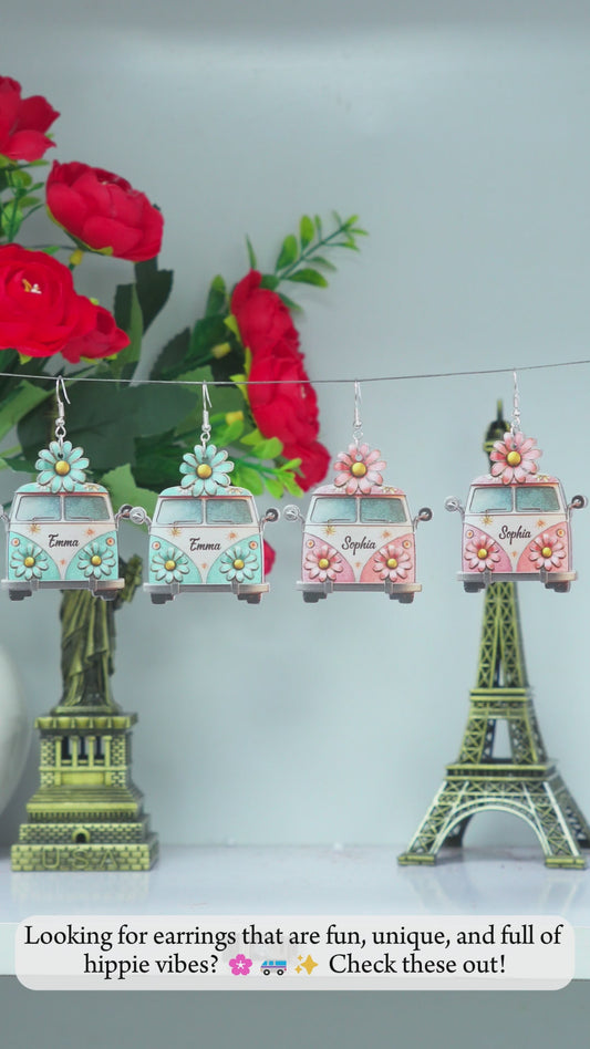Hippie Soul - Boucles d'oreilles hippies personnalisées